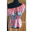 Banana Republic One Shoulder Ruffle Peplum Blouse Top