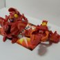 Bakugan Red Pyrus B2 lot of 3 avior 630g, frosch 530g, boost ingram 660g