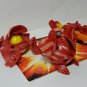 Bakugan Red Pyrus B2 lot of 3 avior 630g, frosch 530g, boost ingram 660g