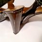 GUESS Women's Black Leather stiletto pumps Peep Toe High Heels Size 8.5 B
