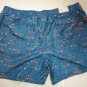 Goodfellow Swim Trunks Board Shorts boats Blue n red Stretch liner sz XXL