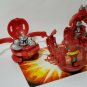 Bakugan Red Pyrus B2 lot of 3 klawgor 620g, hammer gorem 420g, duel elfin 640g