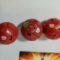 Bakugan Red Pyrus B2 lot of 3 klawgor 620g, hammer gorem 420g, duel elfin 640g