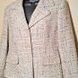 Talbots Career Blazer Colorful Tan Jacket size 8