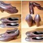 Sesto Meucci Pumps Brown Leather Heels Elastic Slip On Shoes Womens Size 6.5 N