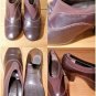 Sesto Meucci Pumps Brown Leather Heels Elastic Slip On Shoes Womens Size 6.5 N
