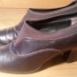 Sesto Meucci Pumps Brown Leather Heels Elastic Slip On Shoes Womens Size 6.5 N