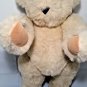 vermont teddy bear jointed 16" hand made tan stuffed plush