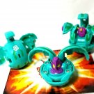 bakugan ventus b2 lot of 3 ravenoid 600g, brontes 500g, warius 510g