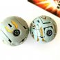 Bakugan Brontes 410G + Mega Brontes 600G Gray Haos New Vestroia 2 piece lot