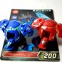Bakugan Saurus Red Pyrus Open Core 310G, blue aquos 300 & cards B1 Classic