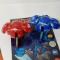 Bakugan Saurus Red Pyrus Open Core 310G, blue aquos 300 & cards B1 Classic