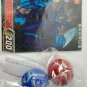 Bakugan Saurus Red Pyrus Open Core 310G, blue aquos 300 & cards B1 Classic