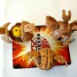 Bakugan b2 Lot of 3 tan Subterra clayf 700g, blade tigrerra 450g, foxbat 610g