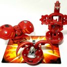 Bakugan Red Pyrus B2 lot of 3 ravenoid 550g, mega numas 520g, Farakspin 720g