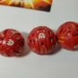 Bakugan Red Pyrus B2 lot of 3 ravenoid 550g, mega numas 520g, Farakspin 720g