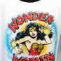 Wonder Woman DC Comics Men's Air Brush Graphic Ringer T-Shirt