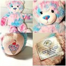 Build-A-Bear Baskin Robbins Bubble Gum Ice Cream Cone Teddy Bear 16” Plush-EUC!