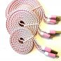 Data Sync Charging Cable 3 piece lot 3 sizes USB, Type-C, iPhone more colors!