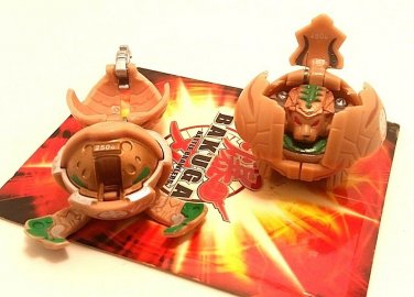 Bakugan B1 Classic LOT Tan Stinglash 250g & Tan Tigrerra  480g 2 brawler bundle