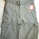 Mossimo Gray Cargo Men Shorts W/ Belt. size 29 Inseam 11.5 NWT