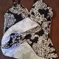Jamaica Bay Woman Black / White Spaghetti Strap Top Flower Design size 14