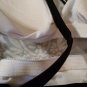 Jamaica Bay Woman Black / White Spaghetti Strap Top Flower Design size 14