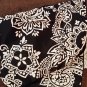 Jamaica Bay Woman Black / White Spaghetti Strap Top Flower Design size 14