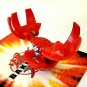 bakugan fear ripper red pyrus b1 series 350G blue face extremely rare