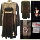 Disney Girls Size 10/12 Black Velour Minnie Mouse Dress