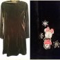 Disney Girls Size 10/12 Black Velour Minnie Mouse Dress