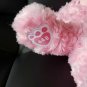 Build A Bear Workshop Pink Fluffy Plush Bear Stuffed Animal 18" Blue Eyes Soft