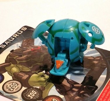 Bakugan Saurus Green Ventus B1 Classic 350G & card