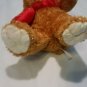 Dan Dee brown sweetheart teddy bear hugs plush 12" stuffed animal bow and heart