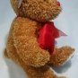 Dan Dee brown sweetheart teddy bear hugs plush 12" stuffed animal bow and heart