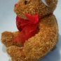 Dan Dee brown sweetheart teddy bear hugs plush 12" stuffed animal bow and heart