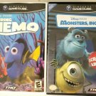 Monsters, Inc. Finding Nemo (Nintendo Gamecube) no manuals