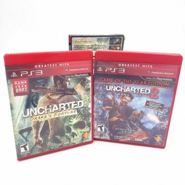Uncharted 1 & 2 Dual Pack Drake's Fortune/Among Thieves, Sony PlayStation 3 PS3