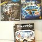 PS3 Game LOT, cabela's survival Shaun White Snowboarding, playstation all stars