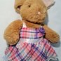 Build A Bear Plush Stuffed Bunny Rabbit and outfit Cute Animal Tan Pink Toy 16"