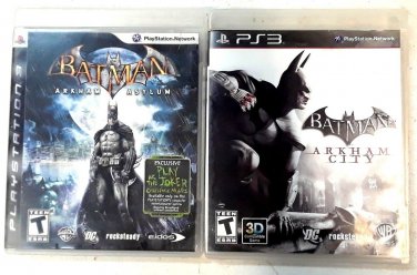 Batman Arkham City & Batman Arkham Asylum PS3 ---- 2 GREAT Games One Low Price!