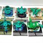 Bakugan Green Ventus Lot of 10 Battle Brawlers Figures & 10 cards Spinmasters