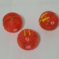Bakugan pyrus Translucent neo 590g & pyro 630g dragonoid & abis omega 730g