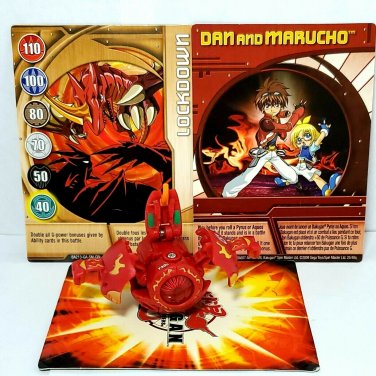 Bakugan Lumitroid Red Pyrus Gundalian Invaders DNA 730g ( no batteries )