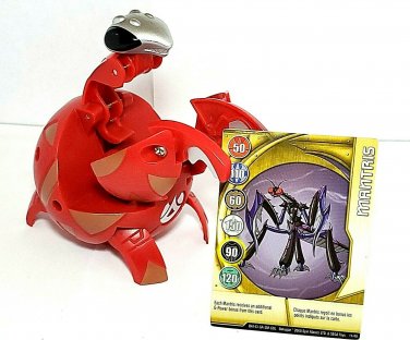 bakugan DEKA Mantris 450g red pyrus B1 & mantrs metal gate card 2 piece lot