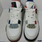 Nike Air Jordan Retro 4 IV What The Fire Red Cement Grey Blue CI1184-146 Size 8