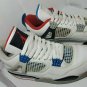 Nike Air Jordan Retro 4 IV What The Fire Red Cement Grey Blue CI1184-146 Size 8