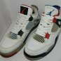 Nike Air Jordan Retro 4 IV What The Fire Red Cement Grey Blue CI1184-146 Size 8