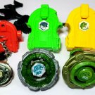 Beyblade Fang Leone 130W2D, Tornado leone X-04 and keychain HASBRO METAL FURY