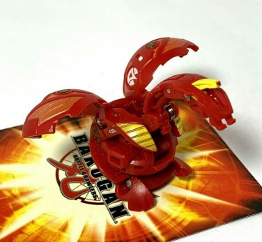 Bakugan Helios Red Pyrus New Vestroia 450G & 2 cards